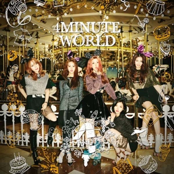 4Minute - Mini Album Vol.5 [4Minute World] (All Member Handwritten Signed Edition) 